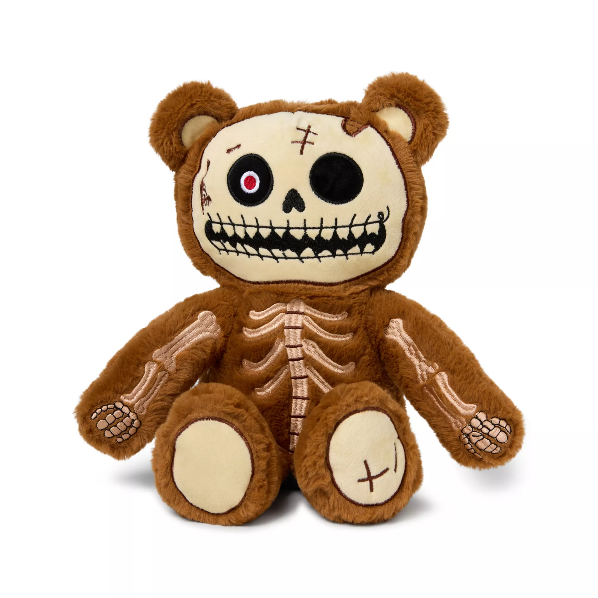 Brown Skeleton Bear Plush at Spencer's