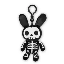 Bunny Skeleton Plush Keychain at Spencer's