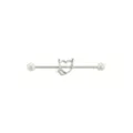 Devil Heart Titanium Industrial Barbell - 14 Gauge at Spencer's