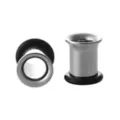 Silvertone Titanium Single Flare Tunnels at Spencer's