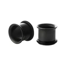 Black Titanium Single Flare Tunnels at Spencer's