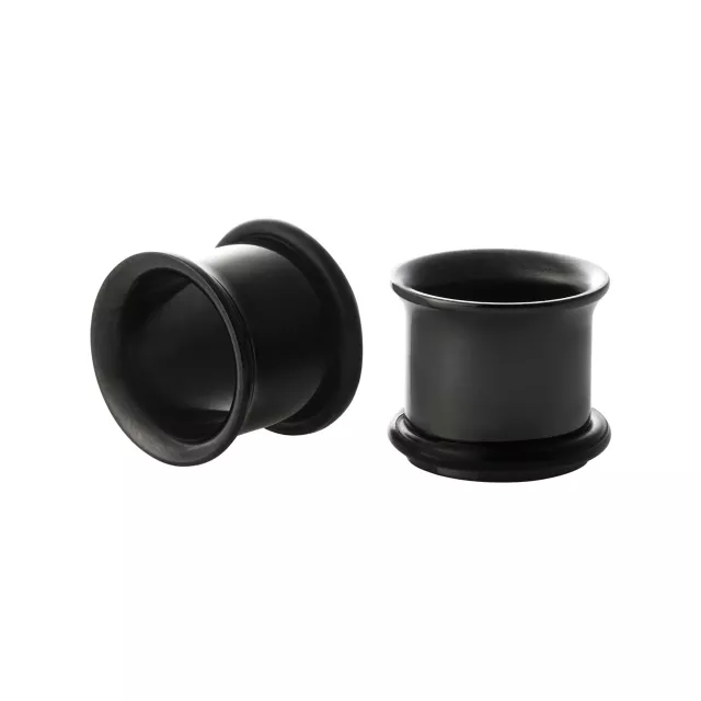 Black Titanium Single Flare Tunnels at Spencer's