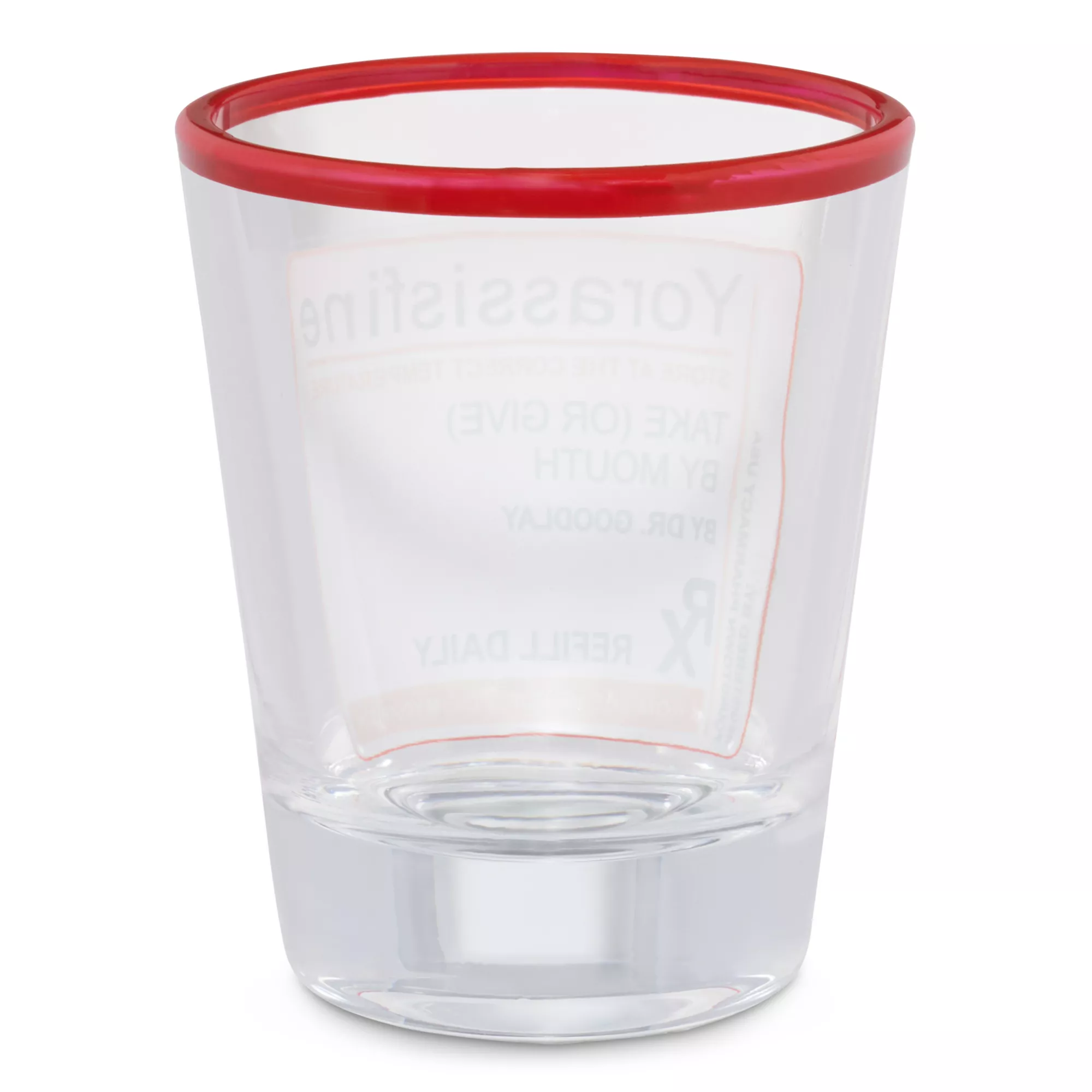 Yorassisfine Rx Script Shot Glass - 2 oz. at Spencer's