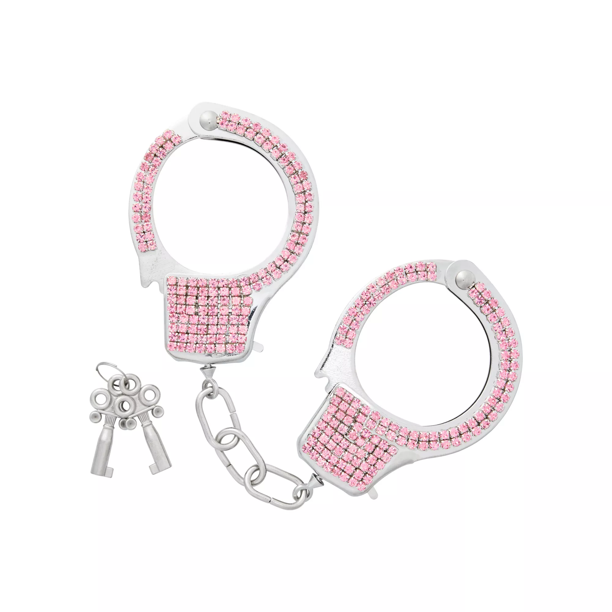 Pink Rhinestone Handcuffs at Spencer's