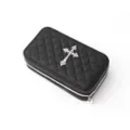 Black Cross Travel Case at Spencer's
