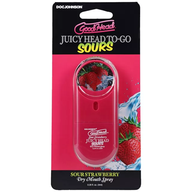 Goodhead Juicy Head Sour Strawberry Dry Mouth Spray To-Go