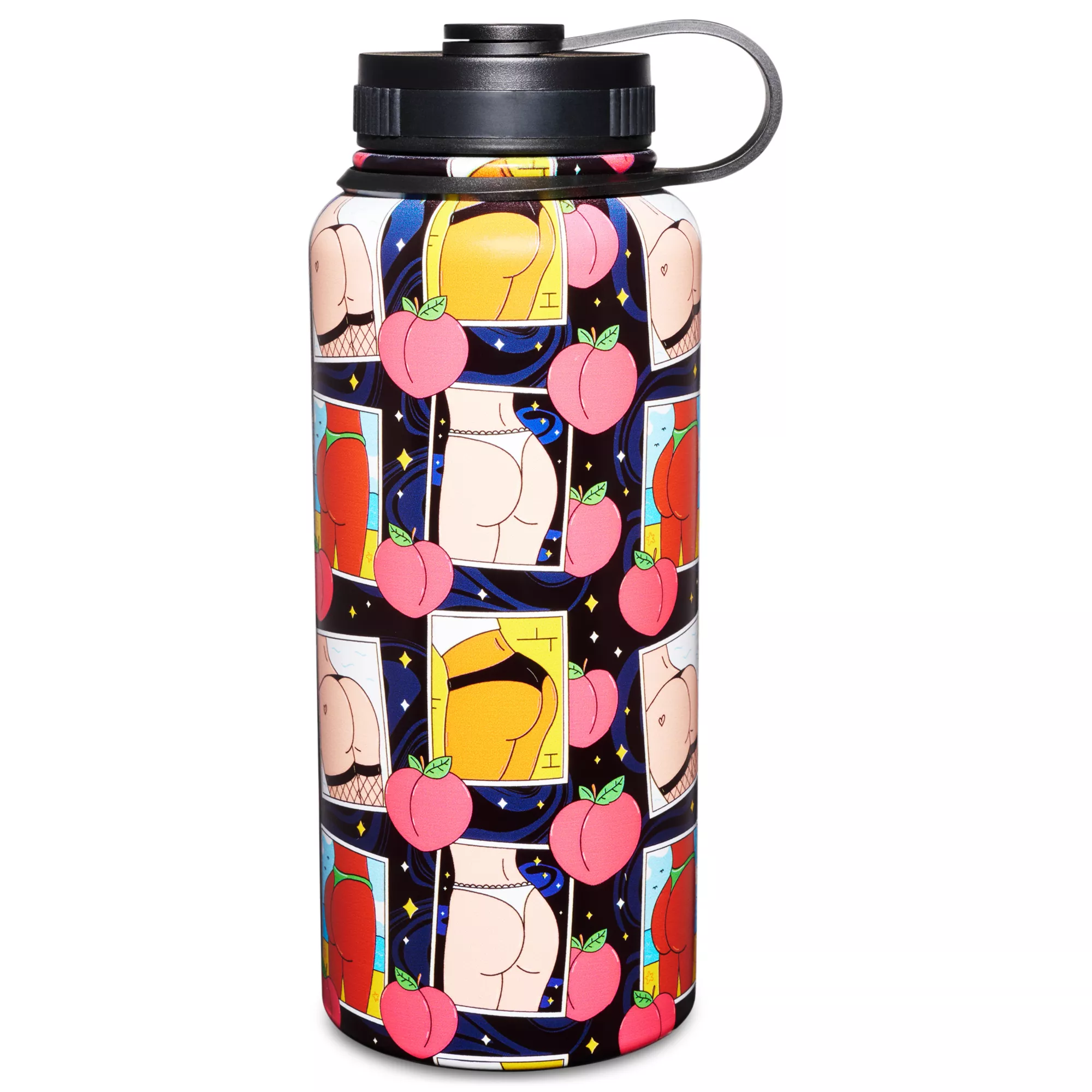 Peach Booty Water Bottle - 32 oz. at Spencer's