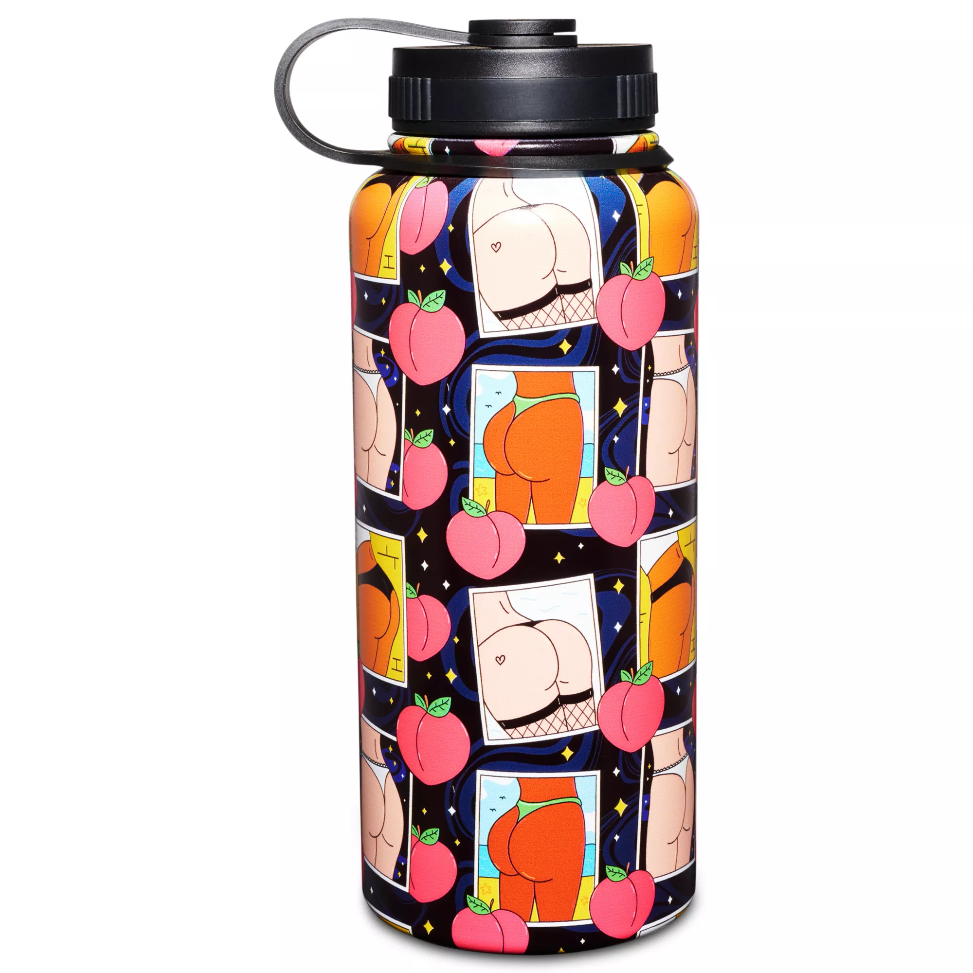 Peach Booty Water Bottle - 32 oz. at Spencer's