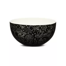 Tattoo Line Art Bowl with Color Changing Spoon at Spencer's