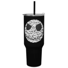 Jack Skellington Head Travel Tumbler with Straw 40 oz. - The Nightmare Before Christmas at Spencer's
