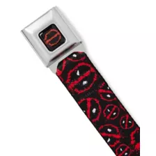 Deadpool Logo Seatbelt Belt - Marvel at Spencer's