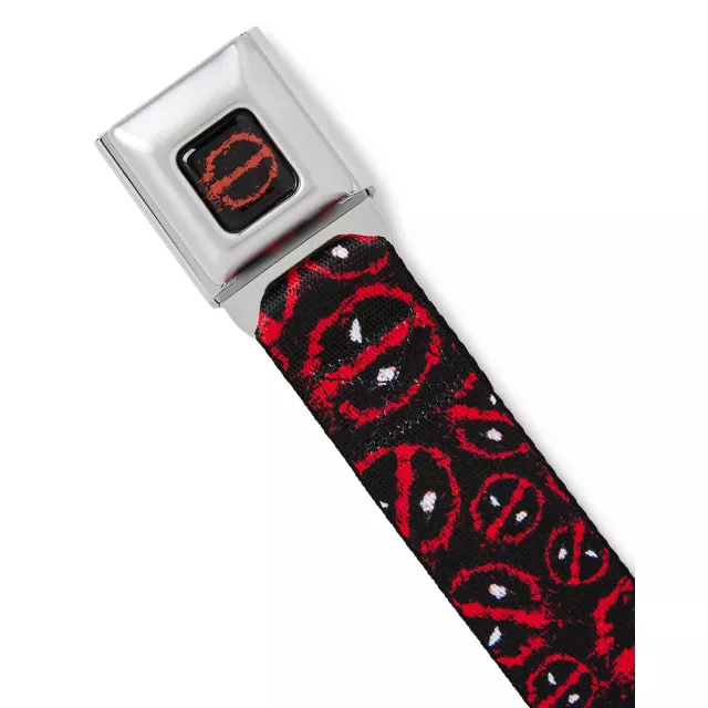 Deadpool Logo Seatbelt Belt - Marvel at Spencer's