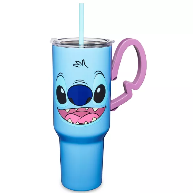Stitch Ear Handle Tumbler 40 oz. - Lilo & Stitch - Spencer's
