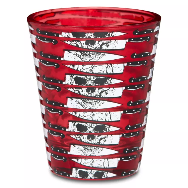 Red Skulls and Knives Shot Glass - 2 oz.