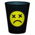 Crossed Out Eyes Smiley Face Shot Glass - 2 oz. at Spencer's