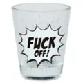 Fuck Off Comic Bubble Shot Glass - 2 oz. at Spencer's