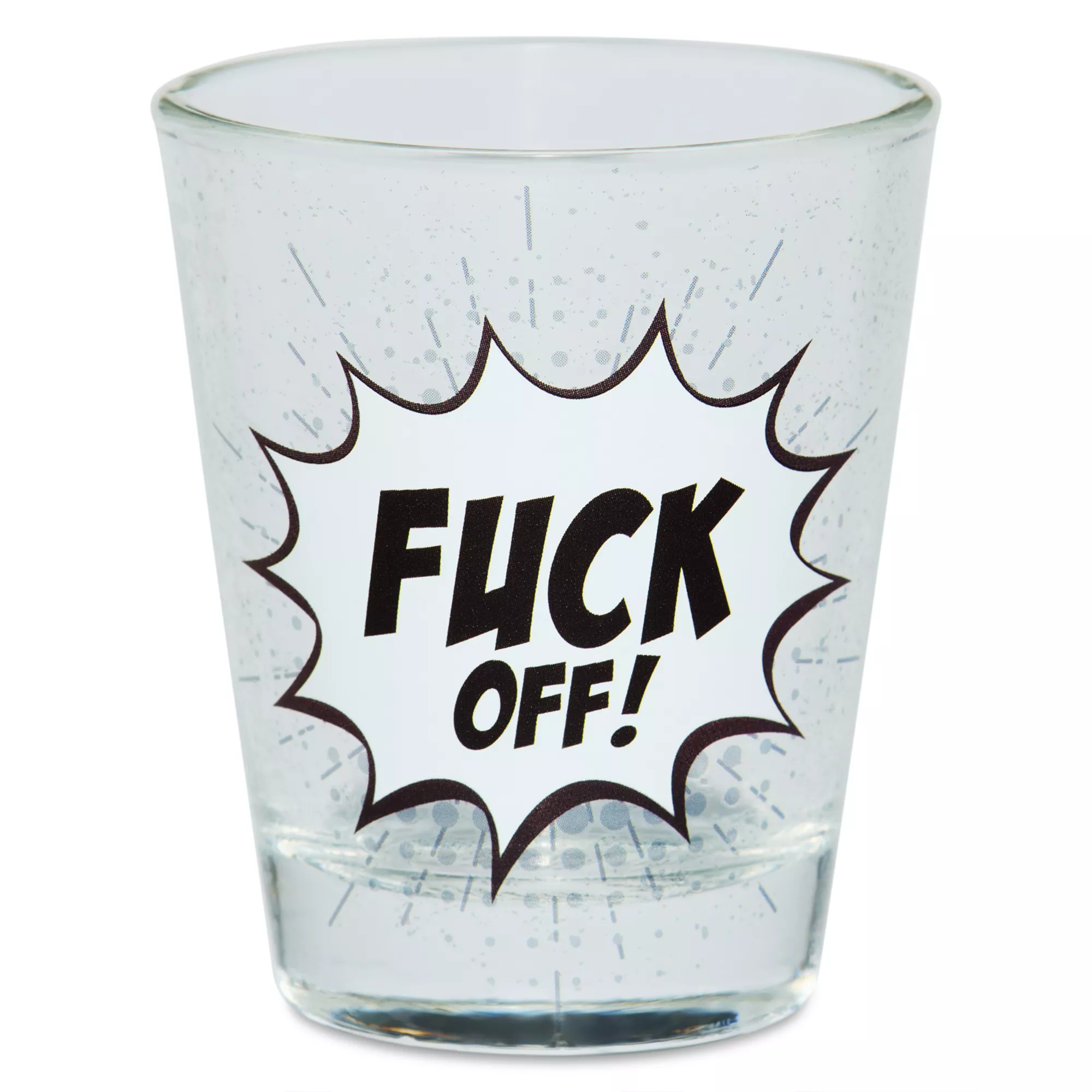 Fuck Off Comic Bubble Shot Glass - 2 oz. at Spencer's