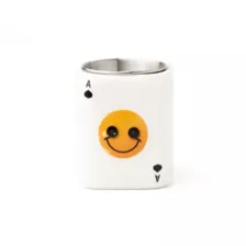Smiley Ace Card Molded Shot Glass - 3 oz. at Spencer's