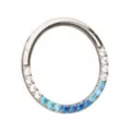 Blue CZ Rhinestone Septum Ring - 16 Gauge at Spencer's