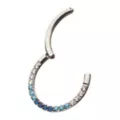 Blue CZ Rhinestone Septum Ring - 16 Gauge at Spencer's