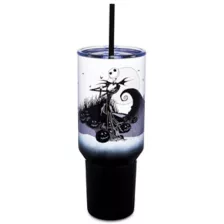 The Nightmare Before Christmas Jack Skellington Tumbler with Straw - 40 oz. at Spencer's