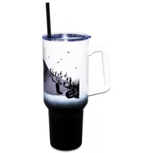 The Nightmare Before Christmas Jack Skellington Tumbler with Straw - 40 oz. at Spencer's