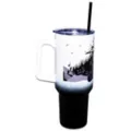 The Nightmare Before Christmas Jack Skellington Tumbler with Straw - 40 oz. at Spencer's