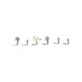 Multi-Pack CZ Heart and Weed Leaf L-Bend Nose Pins 6 Pack - 20 Gauge at Spencer's