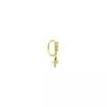 Goldtone Star CZ Dangle Ring - 20 Gauge at Spencer's