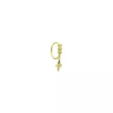 Goldtone Star CZ Dangle Ring - 20 Gauge at Spencer's