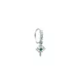 Silvertone CZ Cross Dangle Ring - 20 Gauge at Spencer's