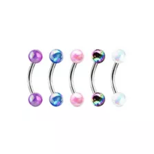 Multi-Pack Iridescent Curved Barbells 5 Pack - 16 Gauge at Spencer's