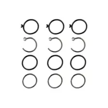 Multi-Pack CZ Black Hoop and Half Hoop Nose Rings 12 Pack - 20 Gauge at Spencer's