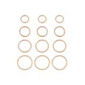 Multi-Pack Rose Goldtone Twisted Nose Hoops 12 Pack - 20 Gauge at Spencer's
