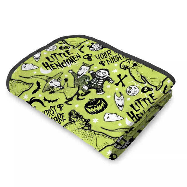 Oogie Boogie's Little Henchmen Fleece Blanket - The Nightmare Before Christmas at Spencer's