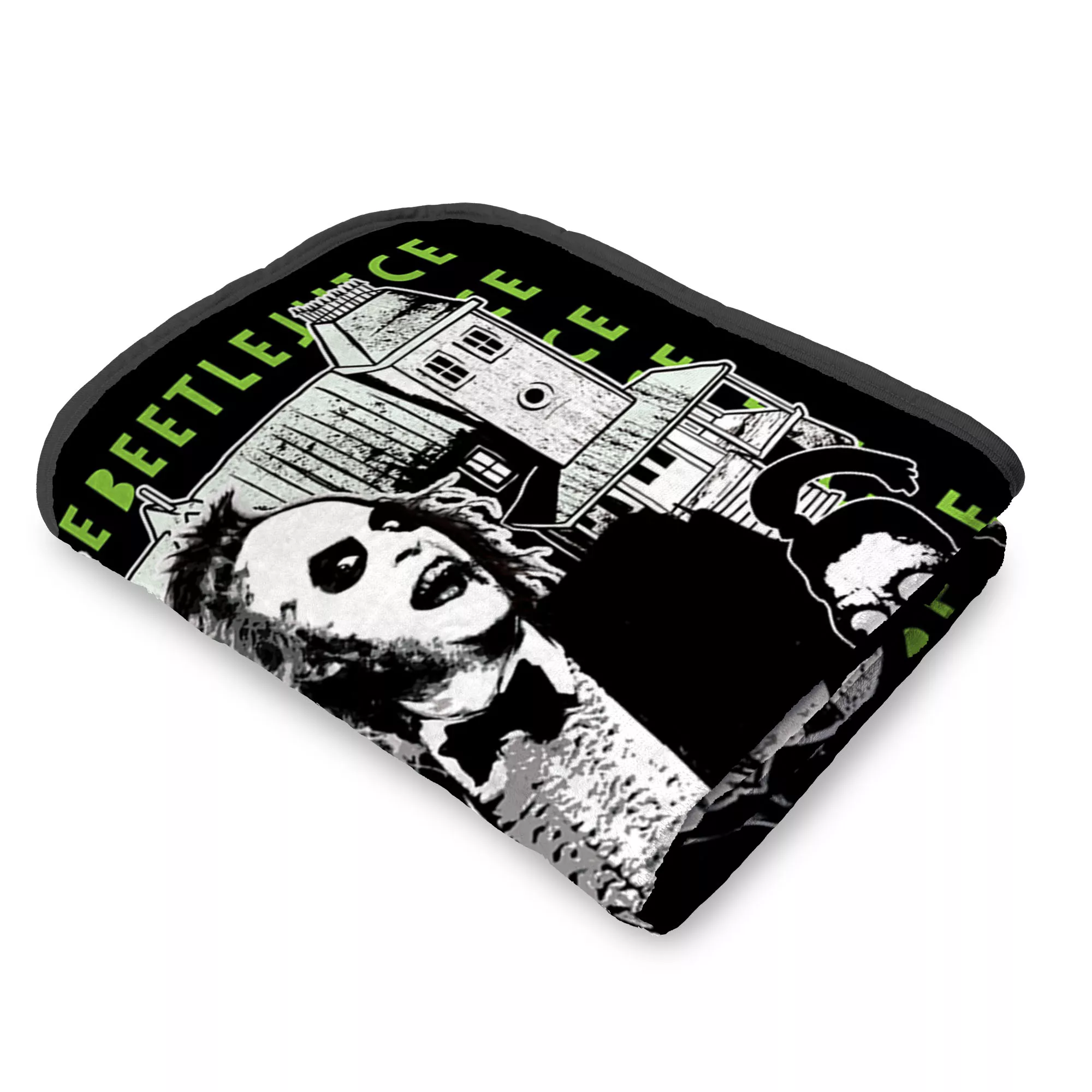 Beetlejuice and Lydia Fleece Blanket at Spencer's