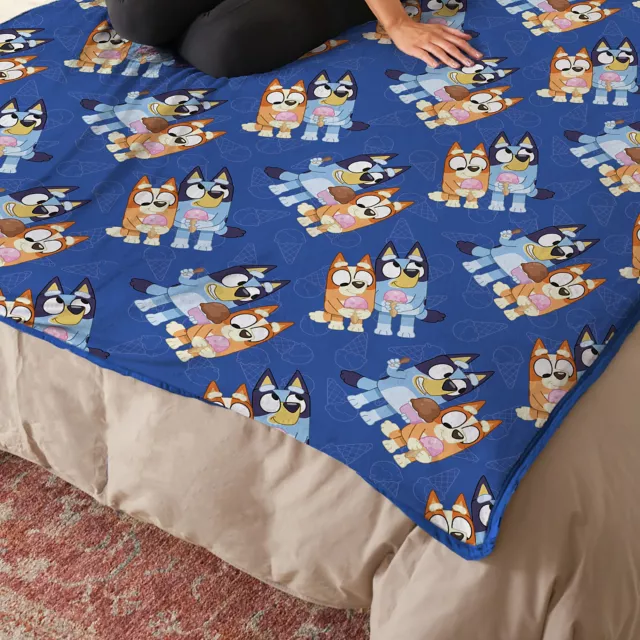 Bluey and Bingo Fleece Blanket at Spencer's