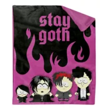 Stay Goth Fleece Blanket - South Park at Spencer's