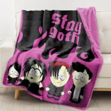 Stay Goth Fleece Blanket - South Park at Spencer's
