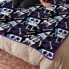 SpongeBob SquarePants and Patrick Spooky Skeletons Fleece Blanket at Spencer's