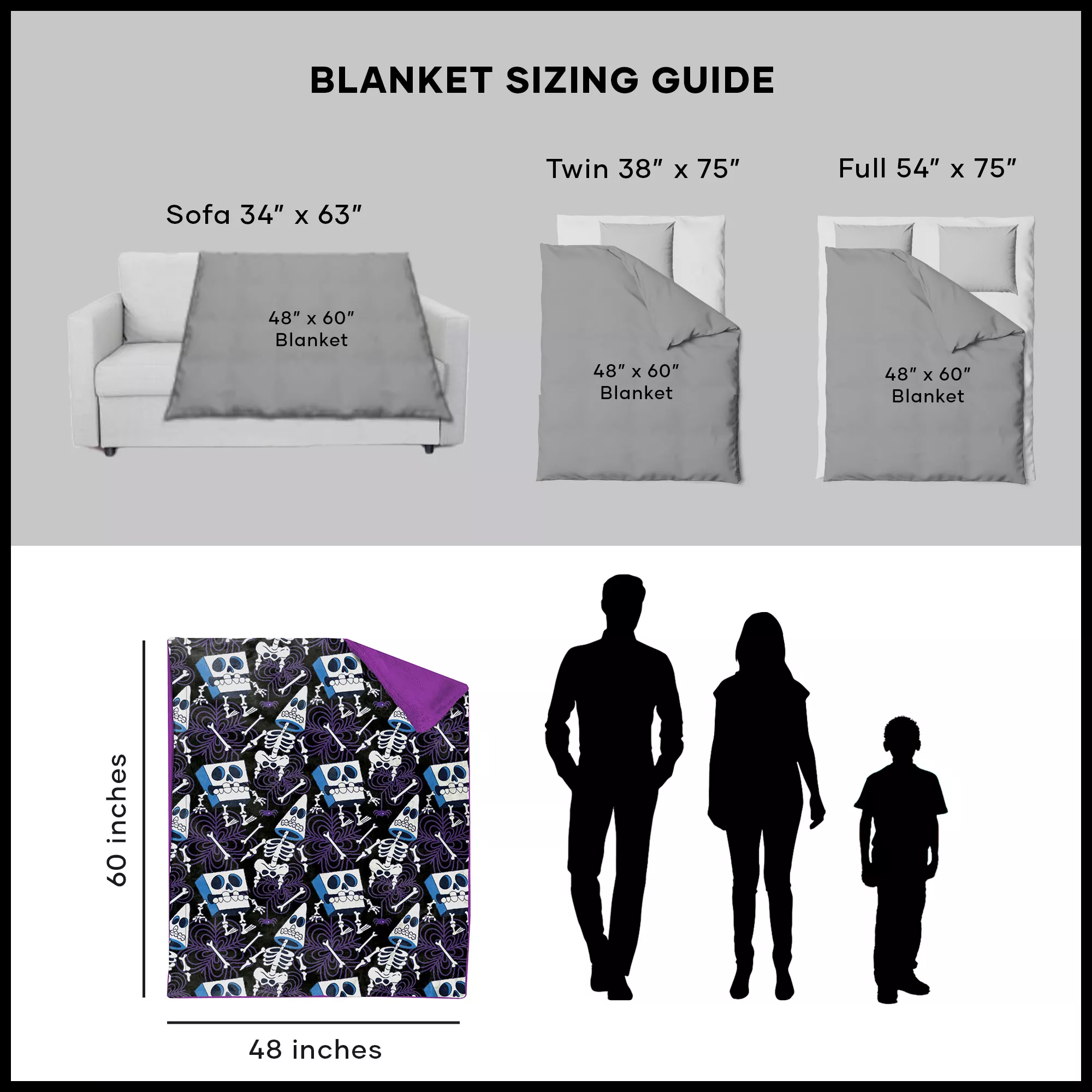 SpongeBob SquarePants and Patrick Spooky Skeletons Fleece Blanket at Spencer's