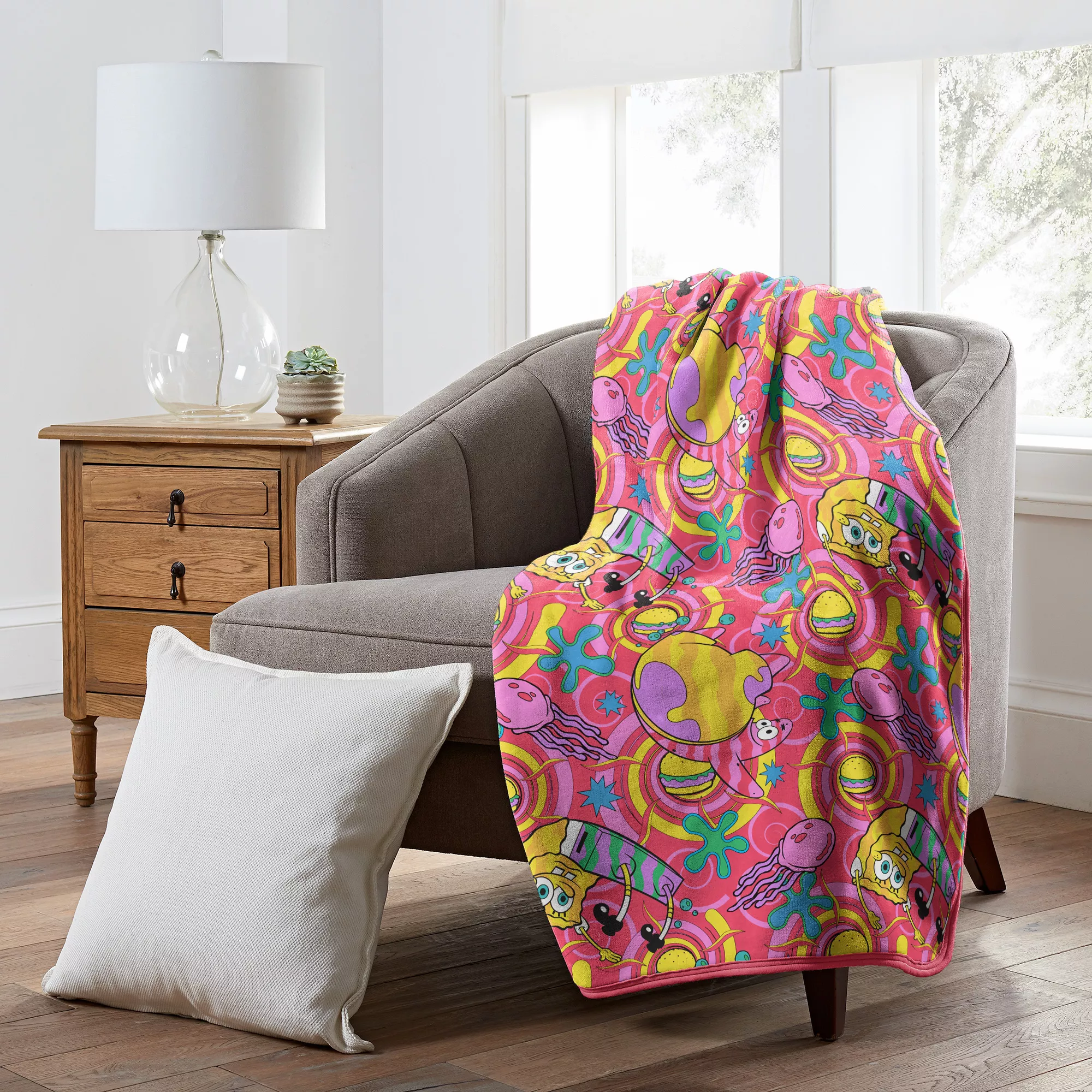Krabby Patty Throw Blanket - Spongebob Squarepants at Spencer's