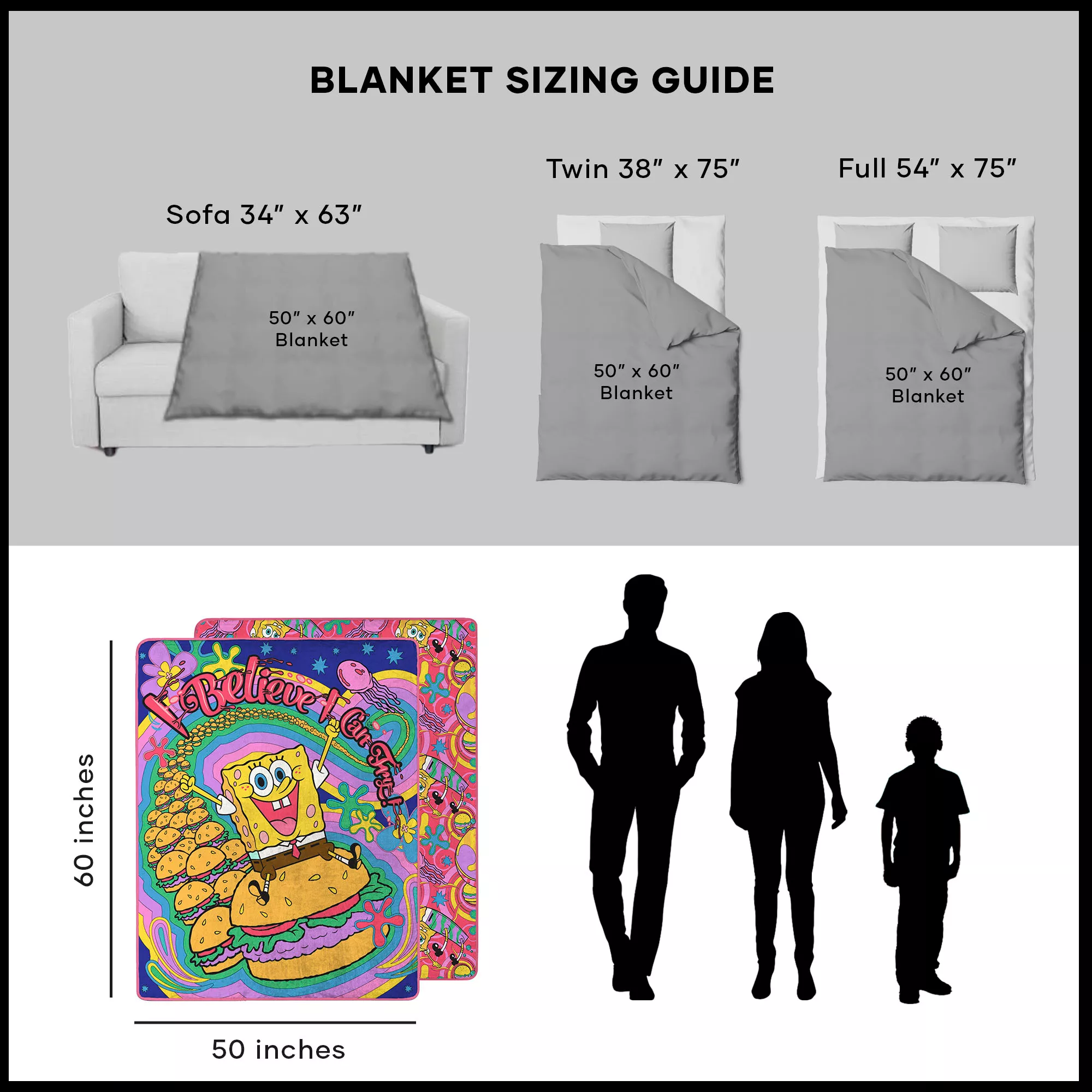 Krabby Patty Throw Blanket - Spongebob Squarepants at Spencer's