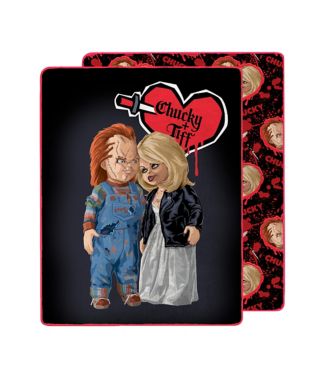 Hi, I'm Chucky Wanna Play Chucky Fleece Blanket