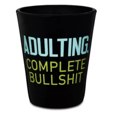 Adulting Complete Bullshit Shot Glass - 2 oz. at Spencer's