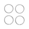 Multi-Pack Silvertone Titanium Hinged and Seamless Hoop Rings 4 Pack - 20 Gauge at Spencer's