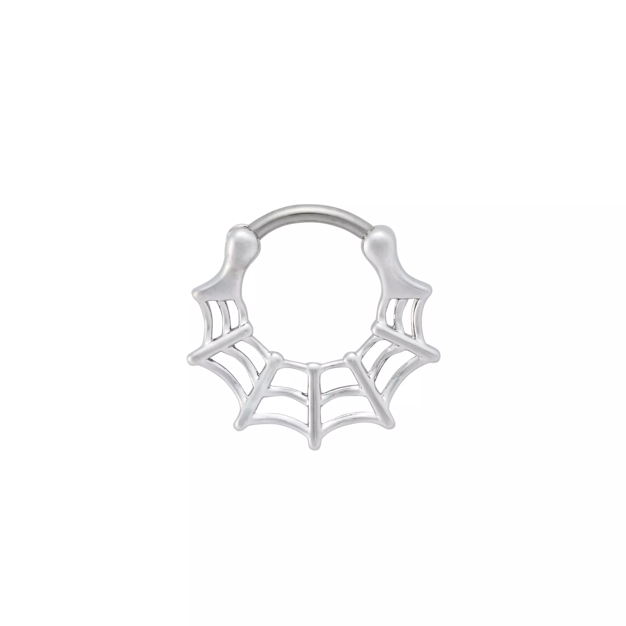 Titanium Spider Web Septum Ring - 16 Gauge at Spencer's