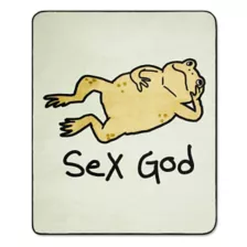 Sex God Fleece Blanket at Spencer's
