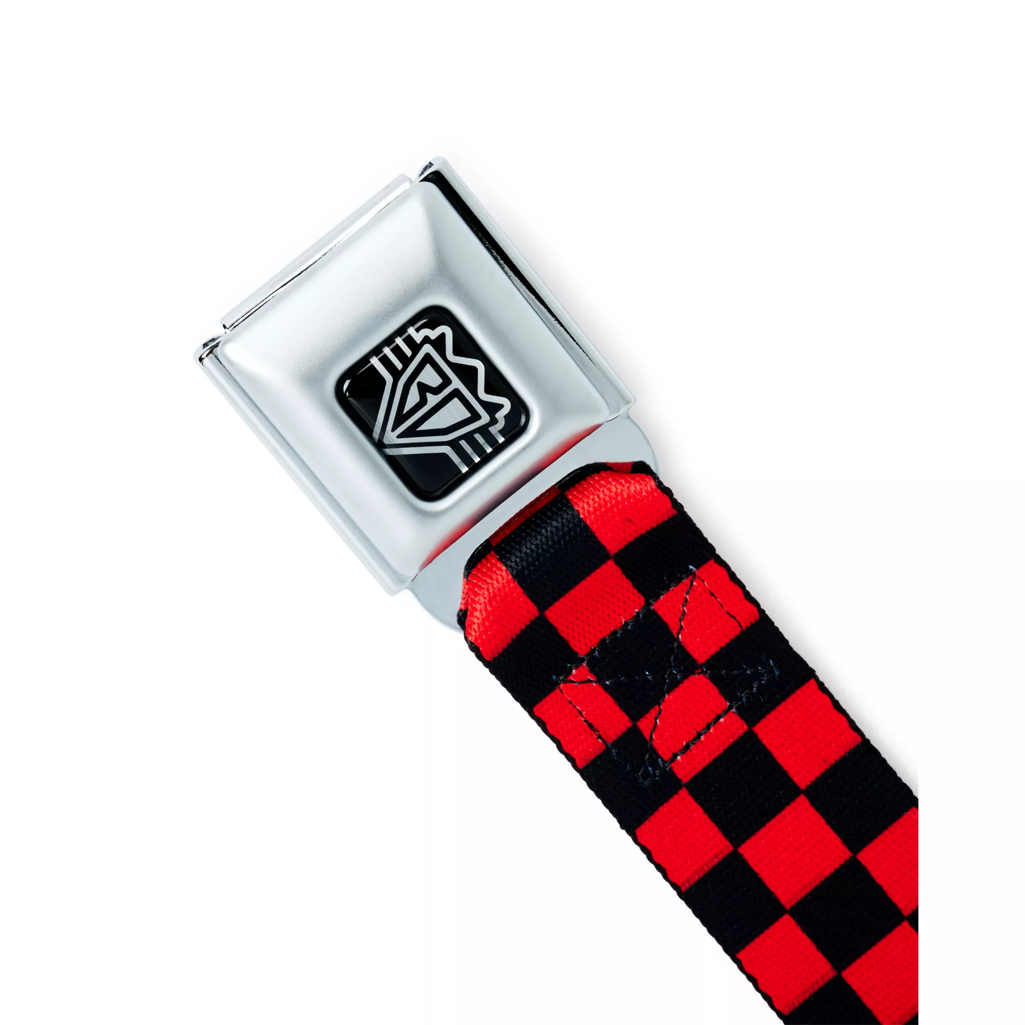 Buckle-Down Red and Black Checkered Seatbelt Belt at Spencer's