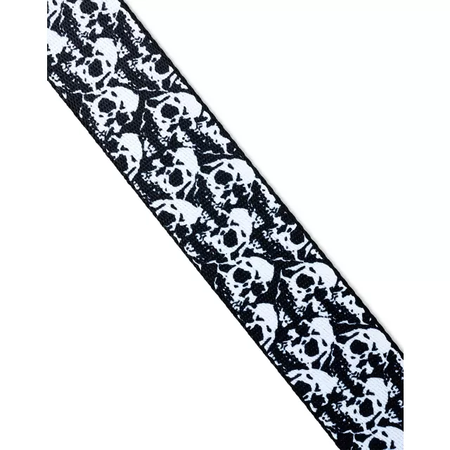 Buckle-Down Black and White Skulls Seatbelt Belt at Spencer's
